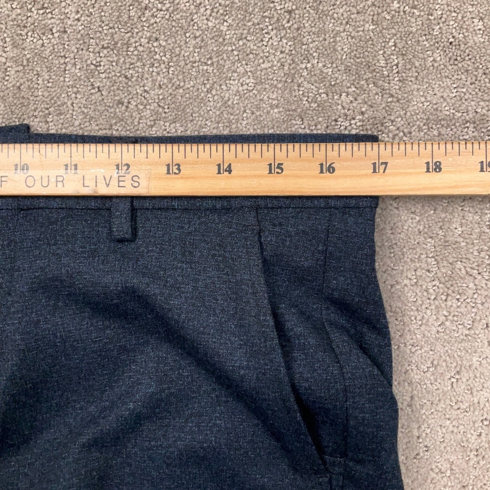 Au Noir Daring Dress Pants Mens 32 Navy Blue Excellent Stretch Beretta-Bale - Picture 6 of 12